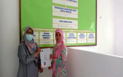 PENYERAHAN IZIN BKK OLEH DINAS TENAGA KERJA KOTA DEPOK